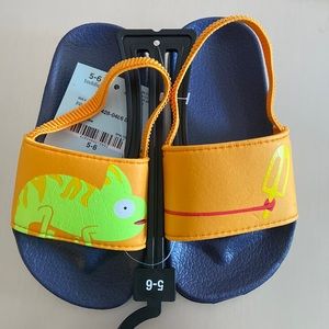 NWT Okie Dokie Toddler Boy slide sandals.